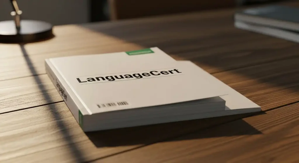 LanguageCert preparation class in Burhan Attock with students taking mock tests