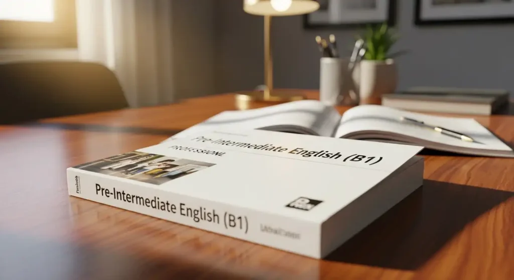 Pre-Intermediate English (B1) course in Burhan Attock focusing on reading, writing, and speaking skills